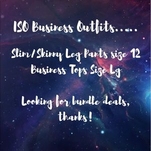 ISO business clothes bundles